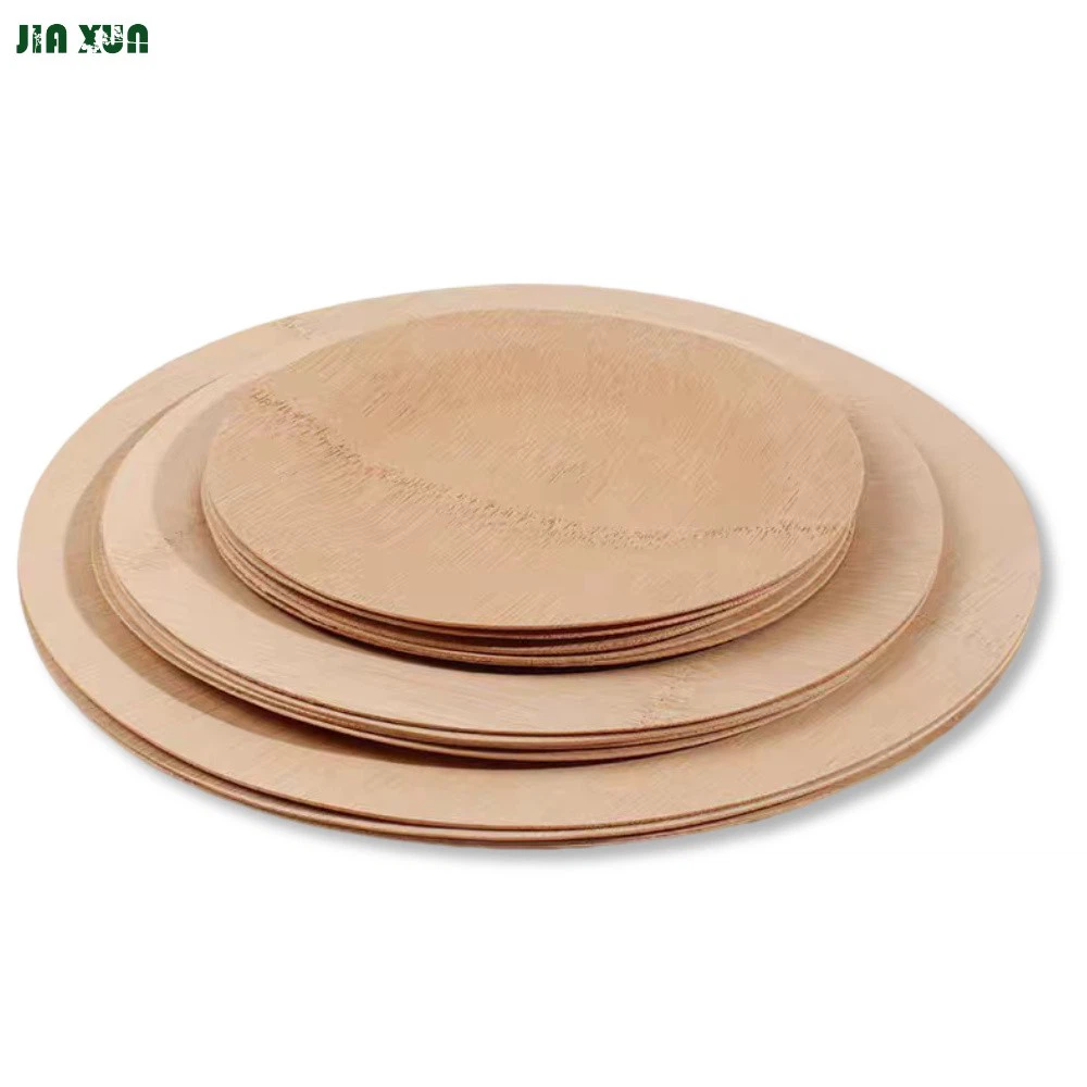 round bamboo plate