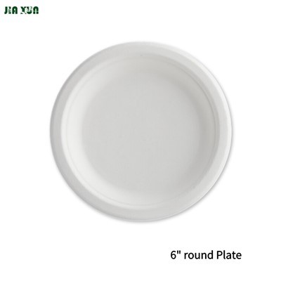 Assiette ronde en bagasse