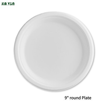 Assiettes compostables en canne à sucre